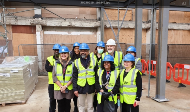 Kingston Mayor visits transformational remodelling project at Kingston College