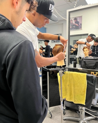 Industry Professionals visit Hair & Barbering students 
