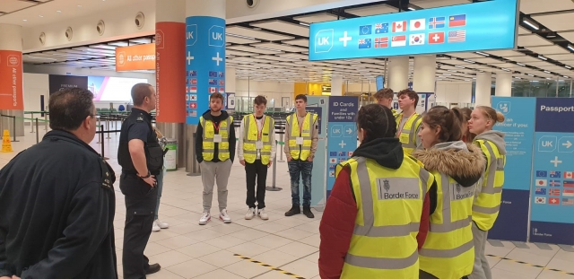 Public Services students spend day at Gatwick as part of the Border Force UK Student Day experience