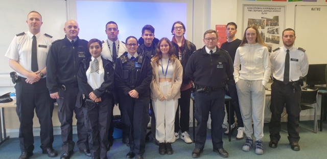 Public/Protective Services students enjoy productive session with Safer Neighbourhood Team